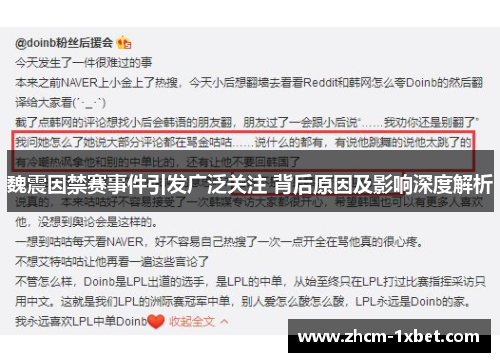 魏震因禁赛事件引发广泛关注 背后原因及影响深度解析